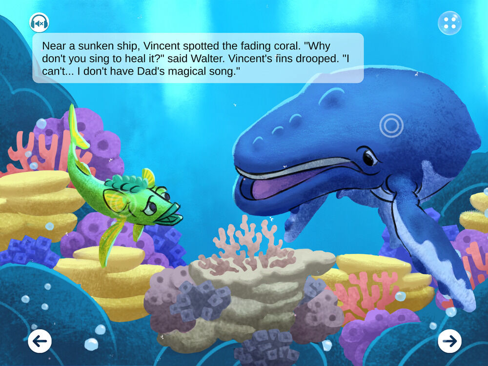 The Last Whale Singer, interactive storybook
